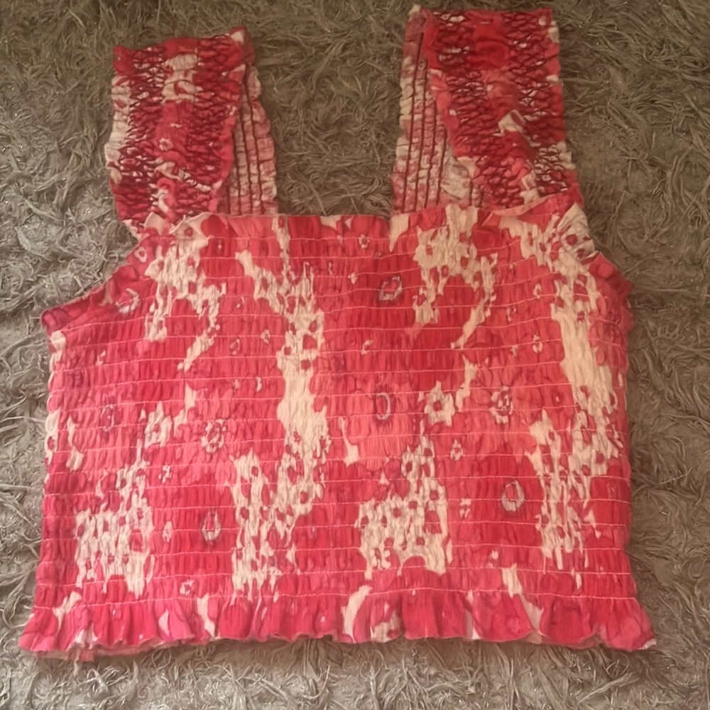 Urban outfitters Hot Pink floral top